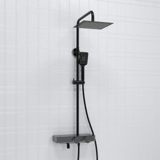 Душевой комплект WasserKRAFT A114.255.130.CB Thermo черный